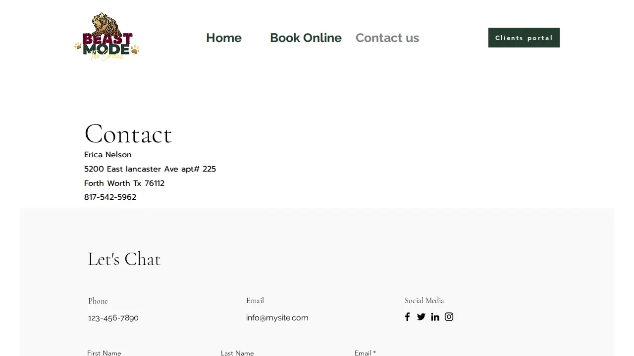 Beast Mode Notary & Tax page