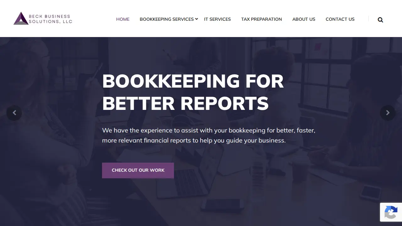 Beck Business Solutions page