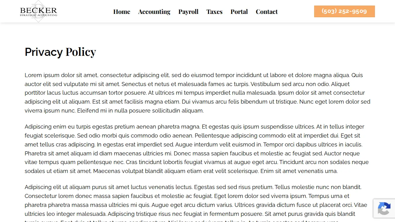 Becker Strategic Accounting page