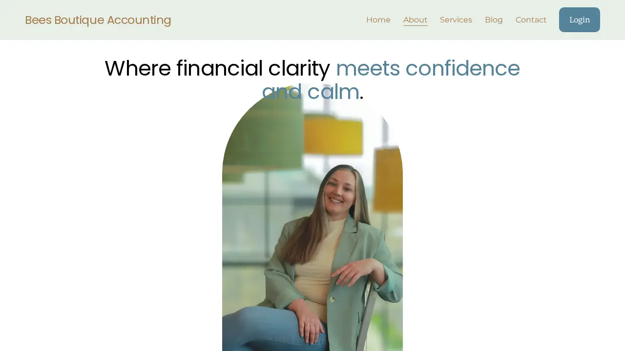 Bees Boutique Accounting page