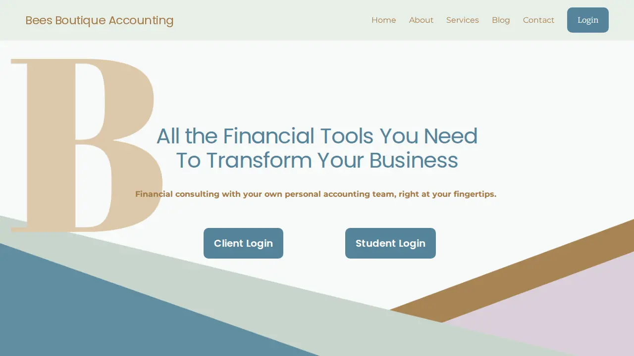 Bees Boutique Accounting page