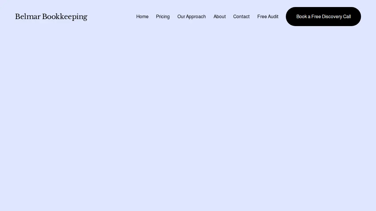 Belmar Bookkeeping page