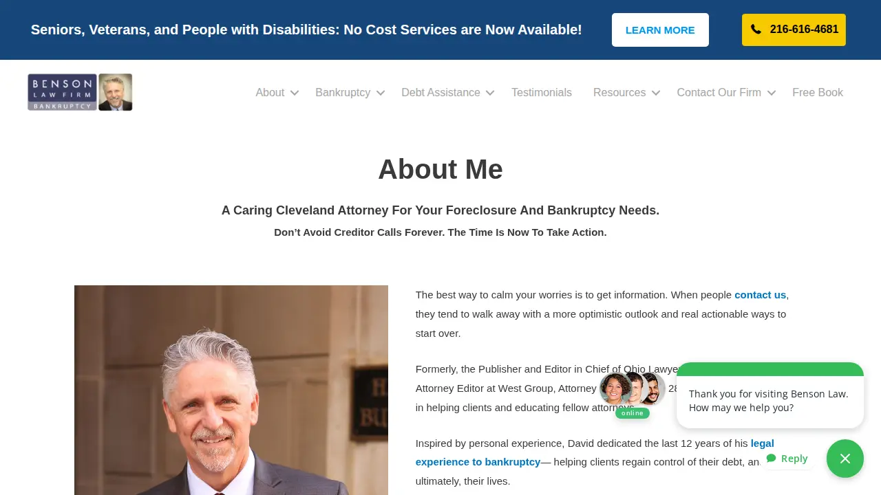 Benson Law Firm page