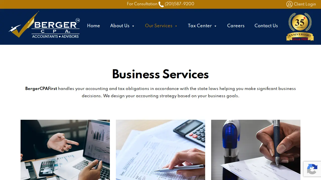 BergerCPAFirst - CPA Firm Long Island page