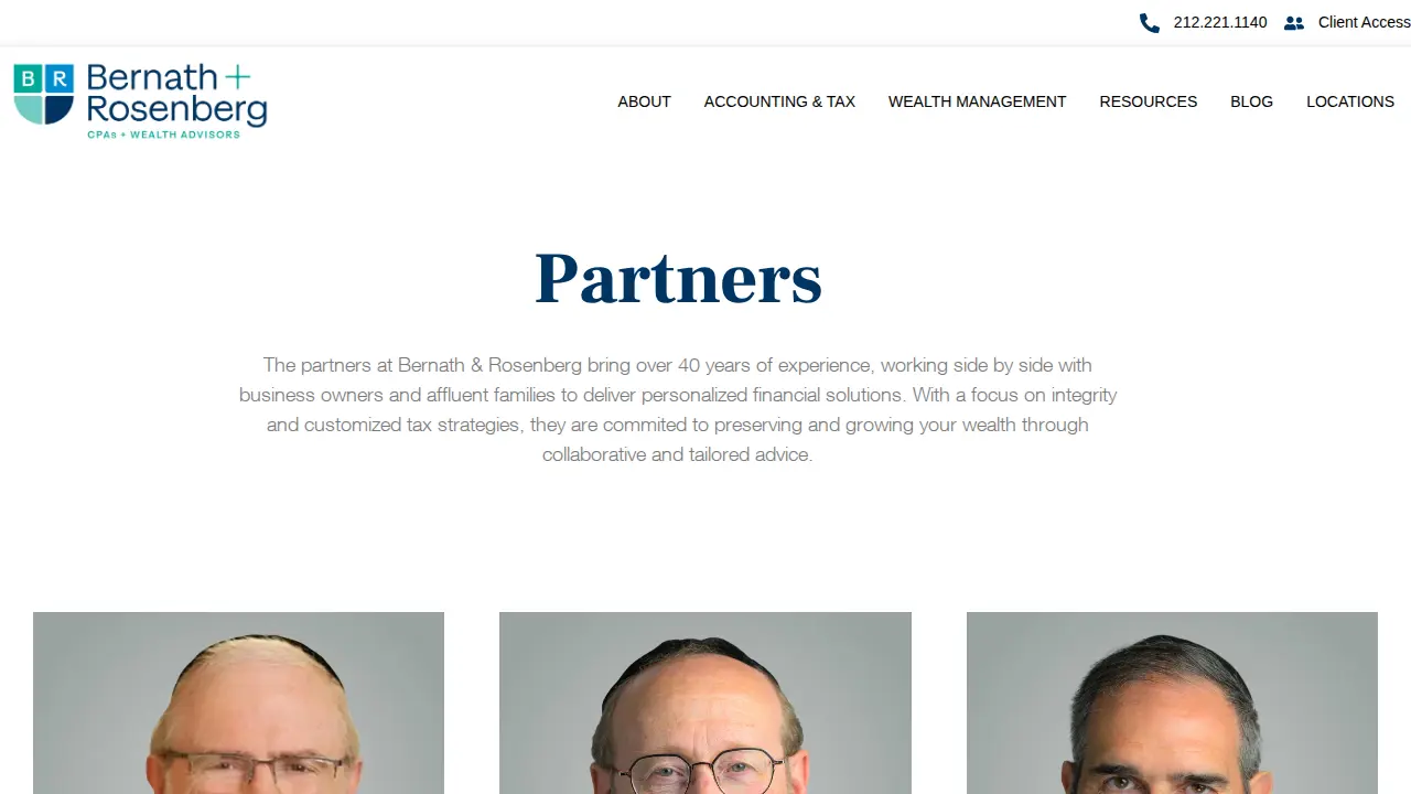 Bernath & Rosenberg, P.C. page