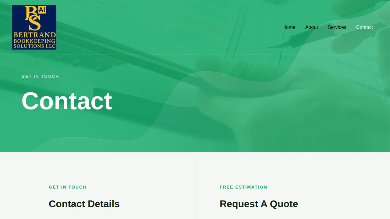 Bertrand Bookkeeping Solutions LLC page