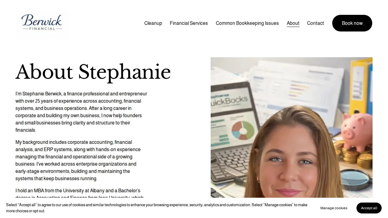 SBR Bookkeeping & Advisory page