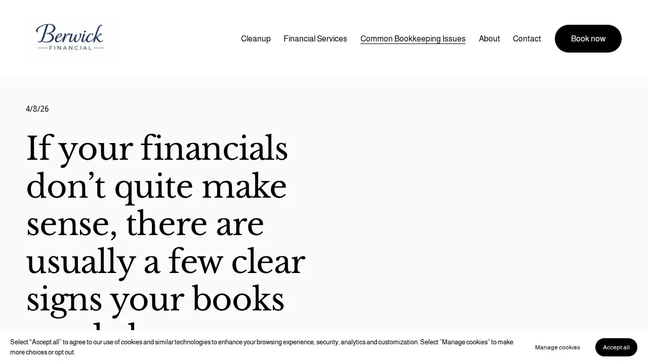 SBR Bookkeeping & Advisory page