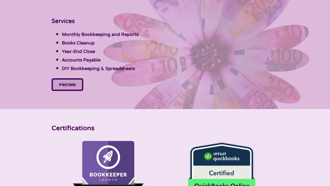 Best Balance Bookkeeping page