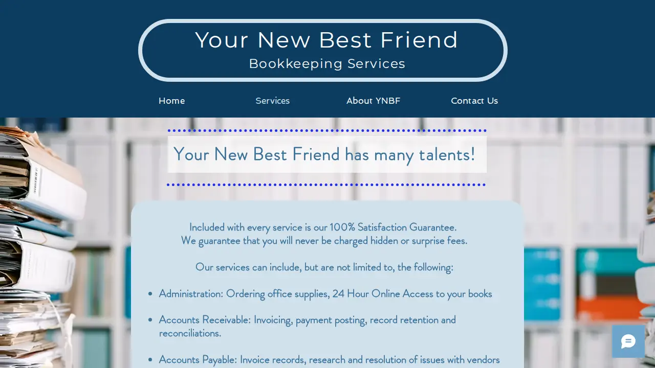Your New Best Friend Bookkeeping Services, LLC page