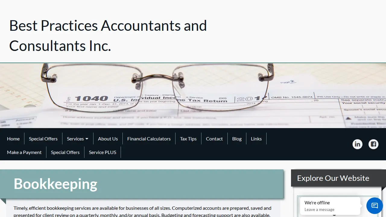 Best Practices Accountants and Consultants Inc. page