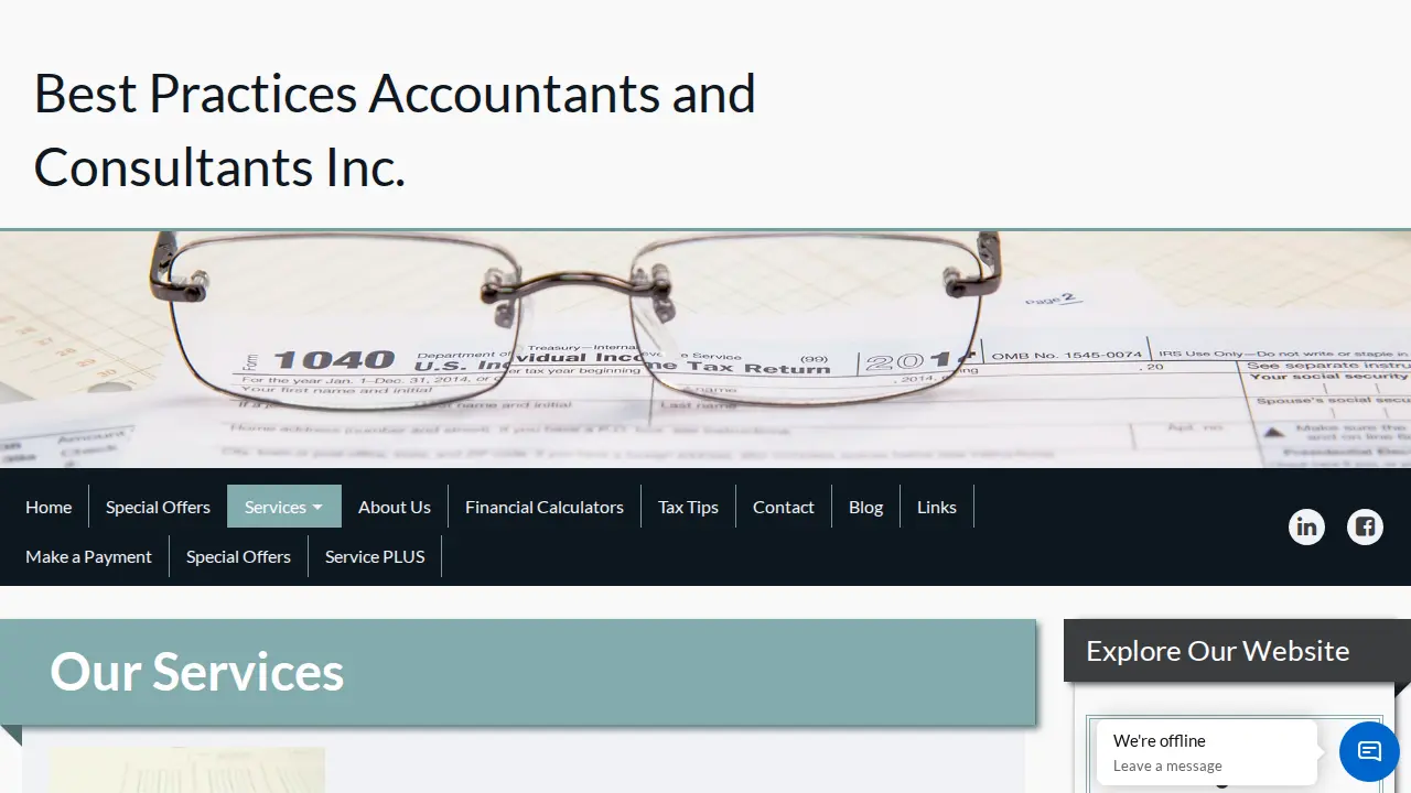Best Practices Accountants and Consultants Inc. page