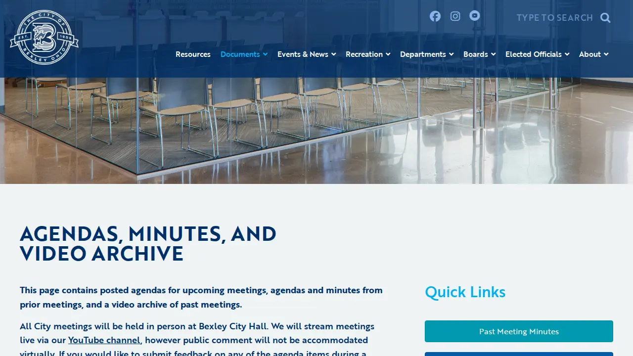 Bexley Auditor page