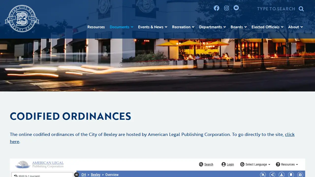 Bexley Auditor page