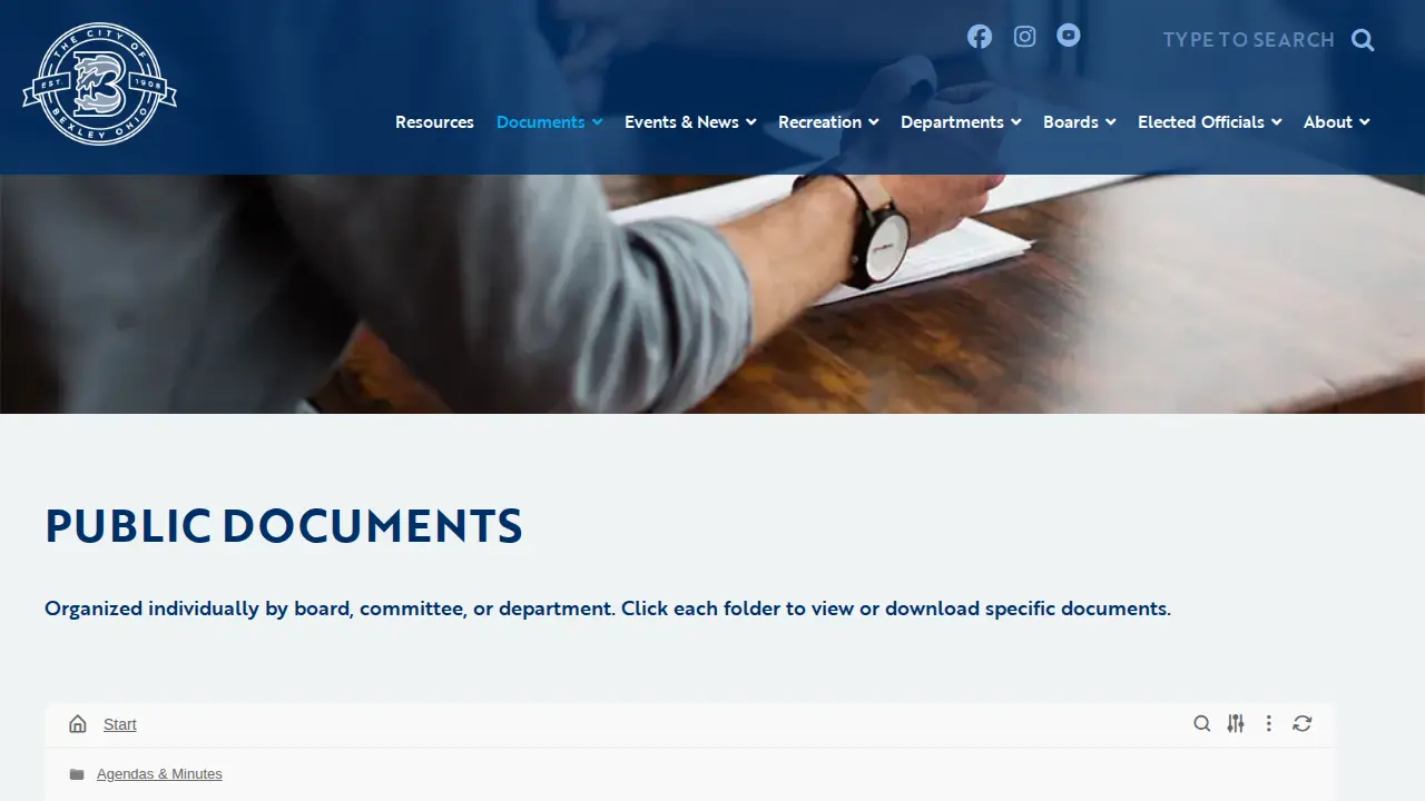 Bexley Auditor page