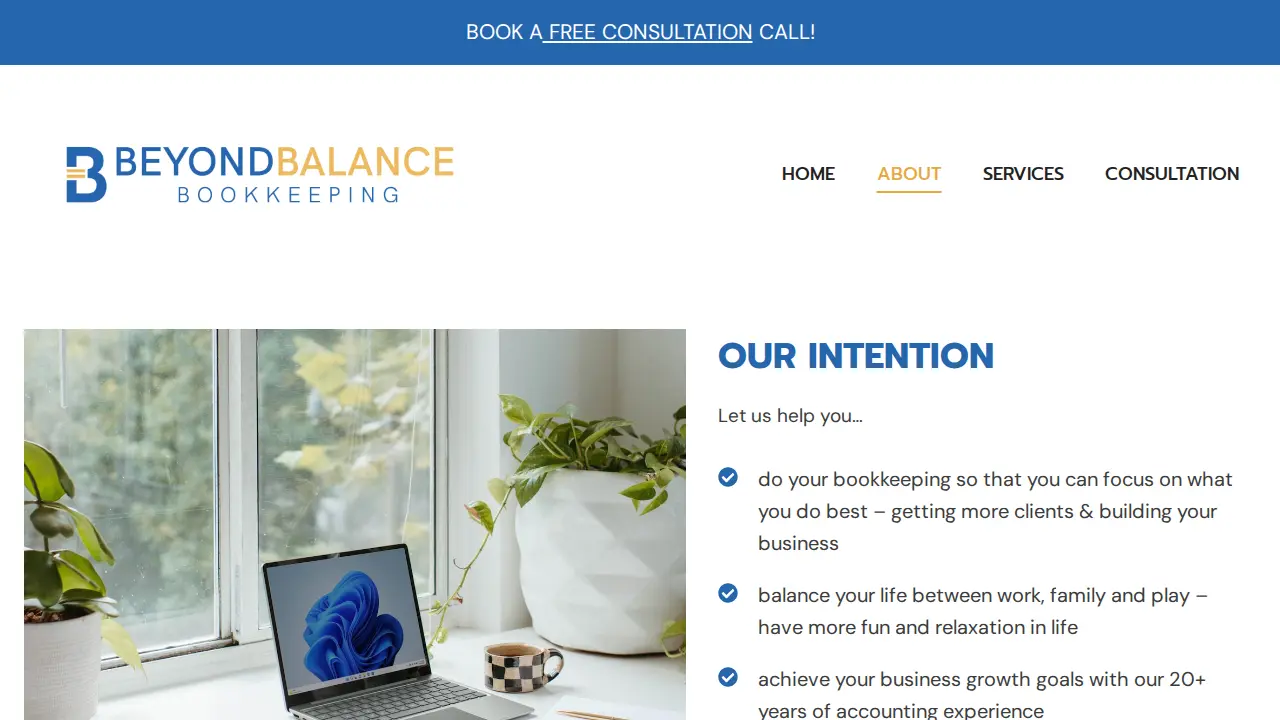 Beyond Balance Bookkeeping page