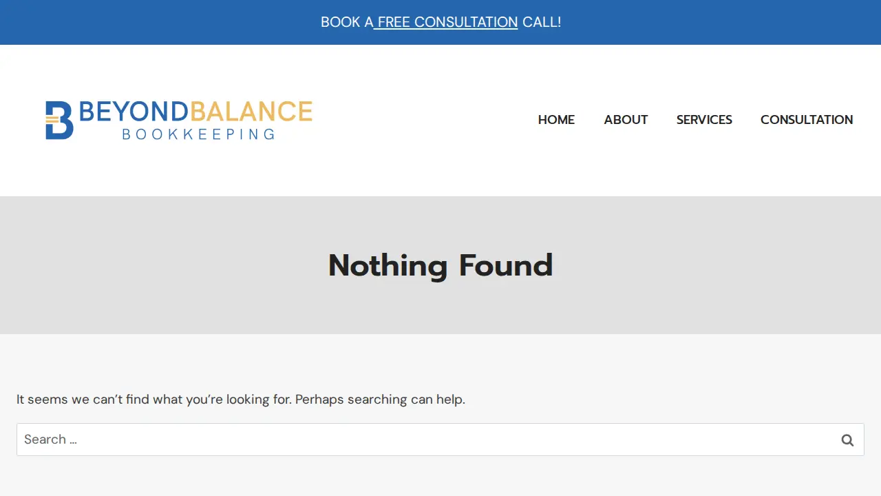 Beyond Balance Bookkeeping page