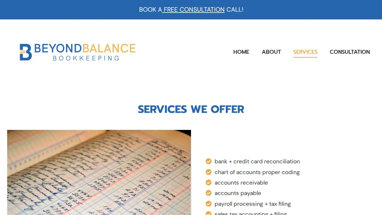 Beyond Balance Bookkeeping page