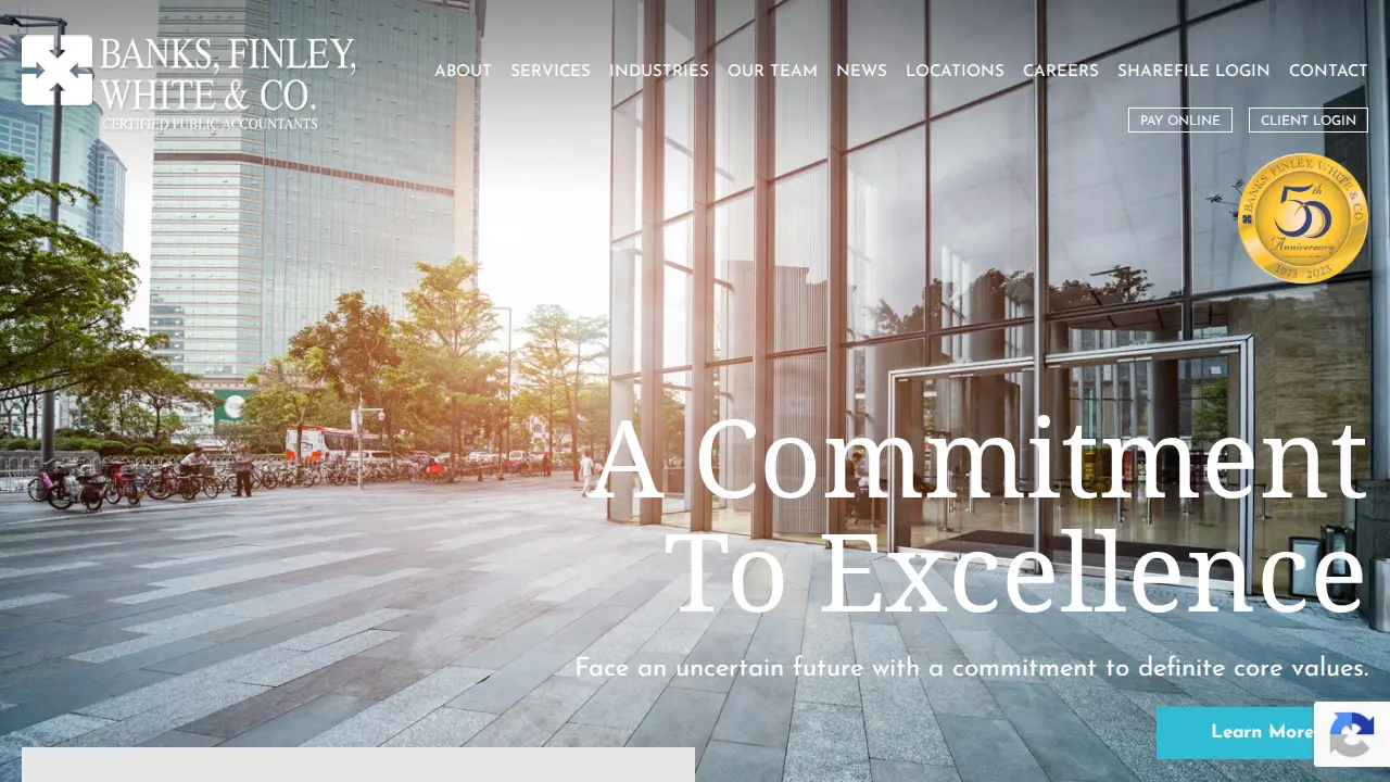 Banks, Finley, White & Co page