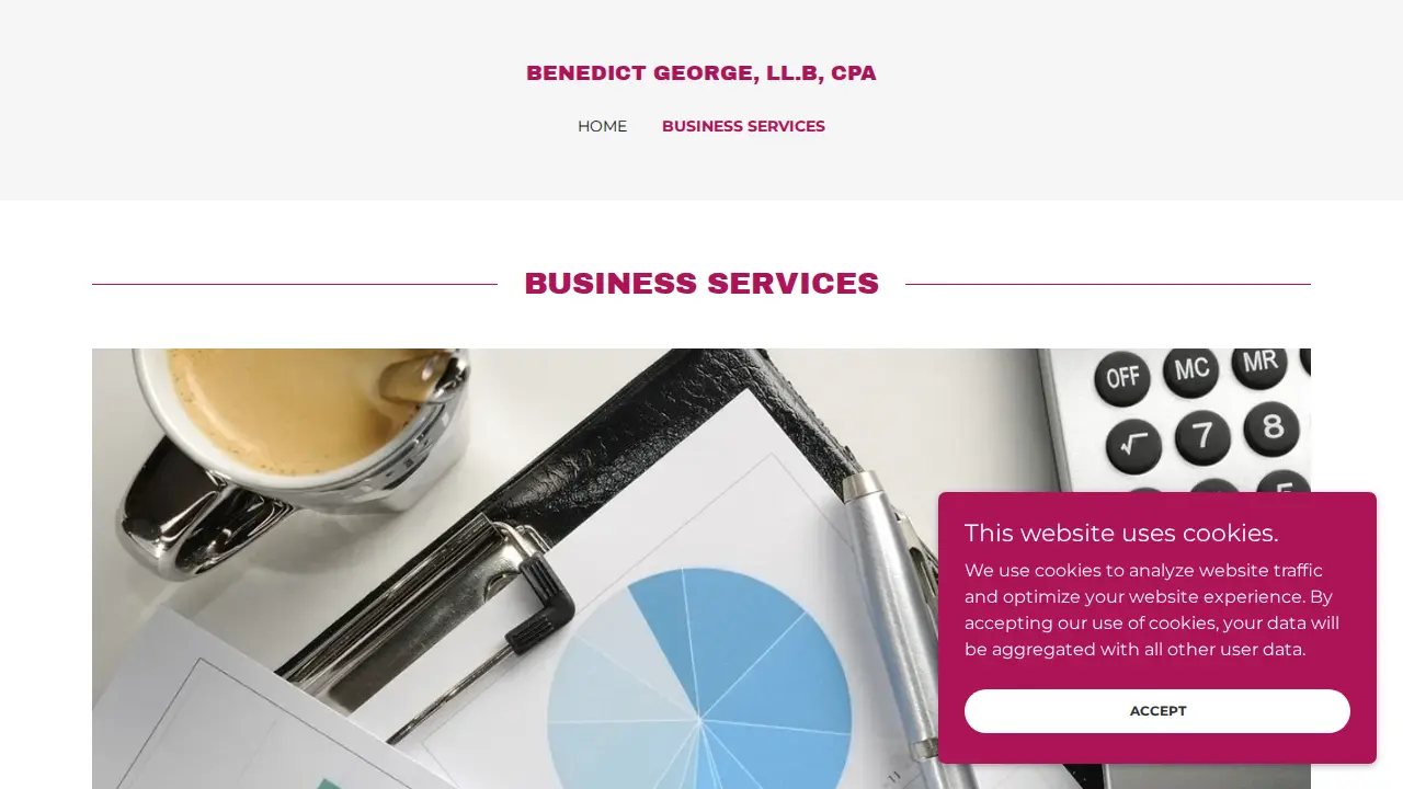 Benedict George LLB, CPA ,CGMA page