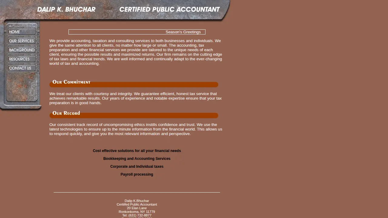 Dalip K Bhuchar CPA