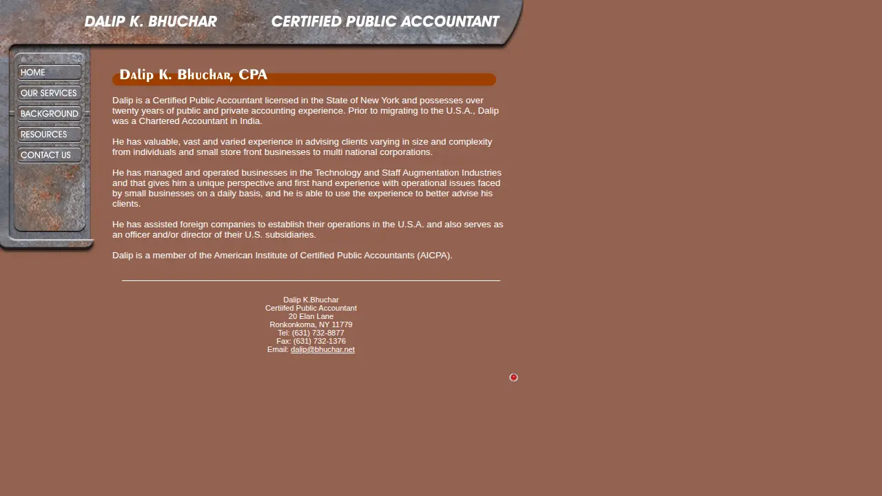 Dalip K Bhuchar CPA page