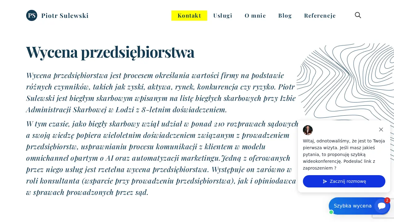Biegły sądowy wycena firm -Piotr Sulewski page