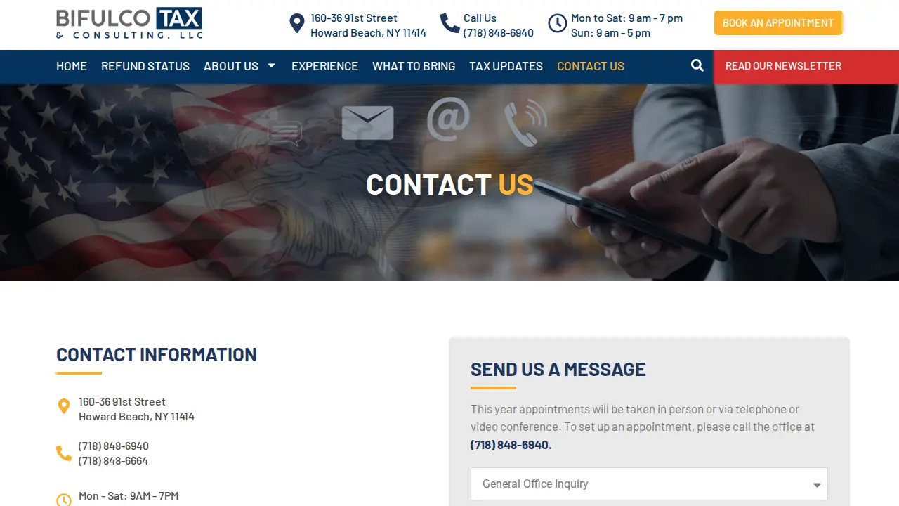 Bifulco and Richter Tax Office page