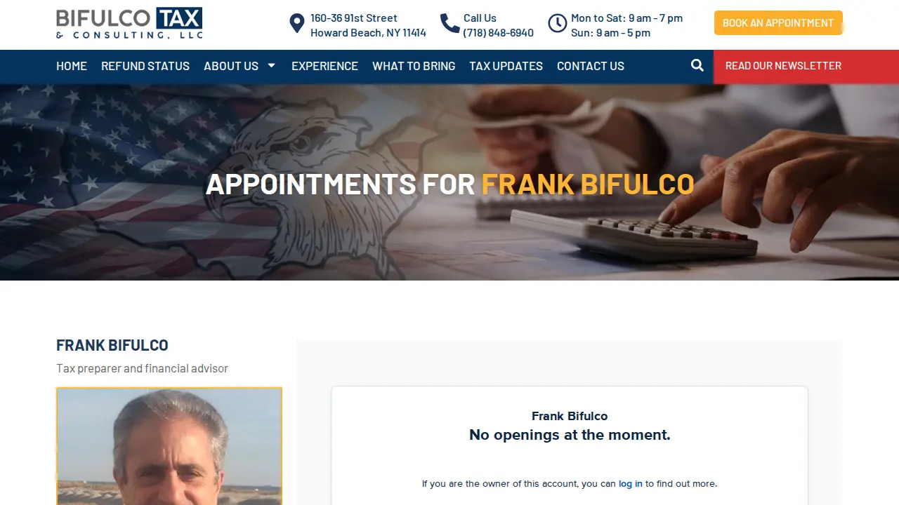 Bifulco and Richter Tax Office page