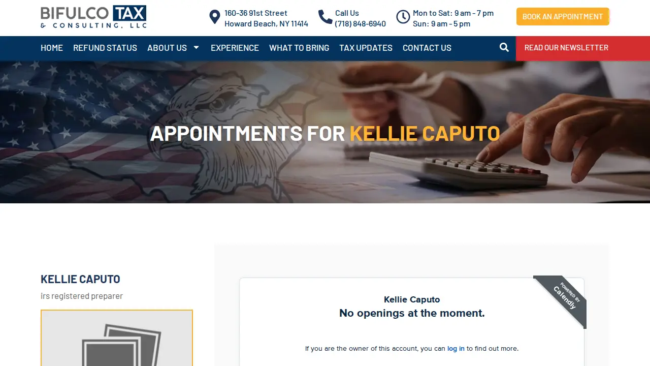 Bifulco and Richter Tax Office page
