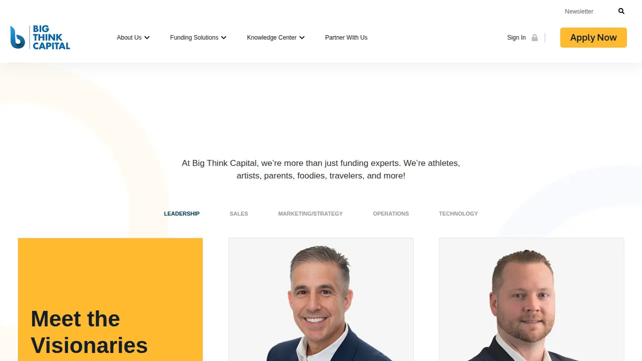 Big Think Capital page