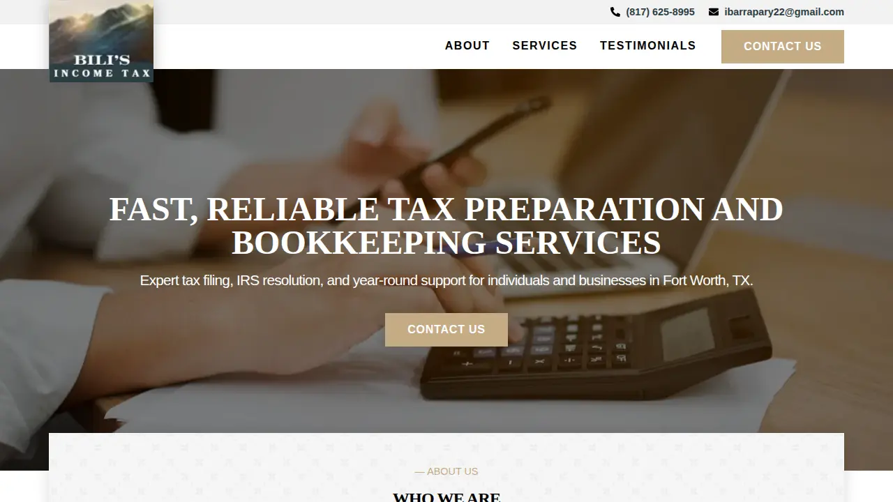 Bili's Income Tax
