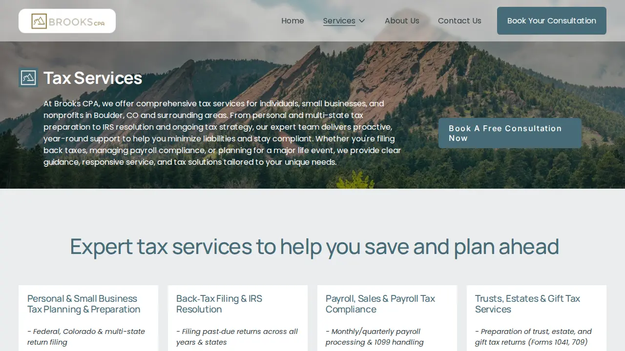 Bill Brooks CPA PC page