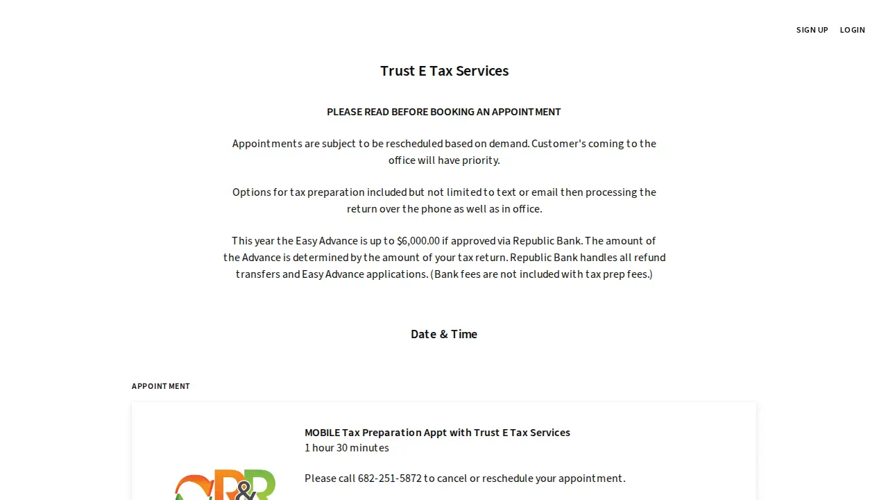 Vonda Paxton Bookkeeping Co. website
