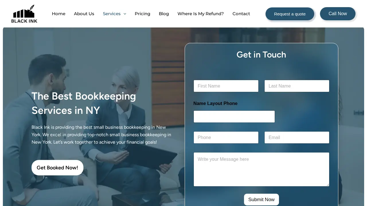 Bookkeeping & Taxation Services in Brooklyn NY | Black Ink Tax & Accounting Service page