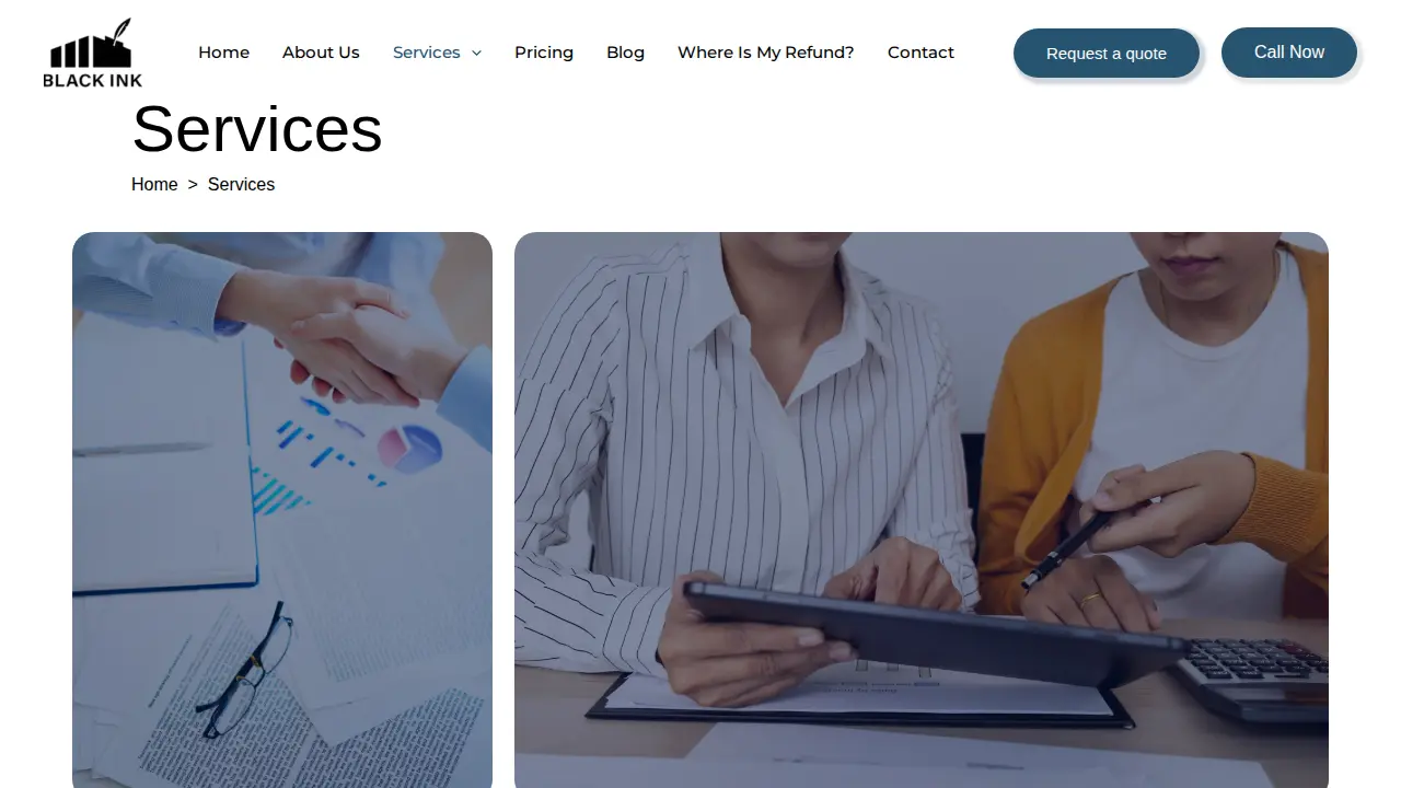 Bookkeeping & Taxation Services in Brooklyn NY | Black Ink Tax & Accounting Service page