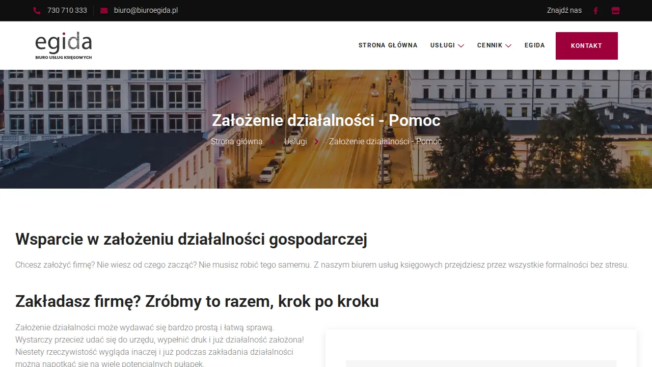 Biuro Usług Księgowych Egida Sp. z o. o. page