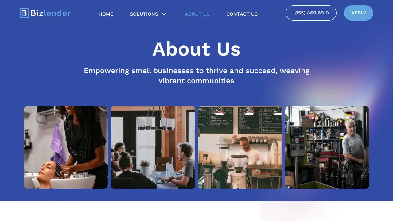 BizLender LLC page