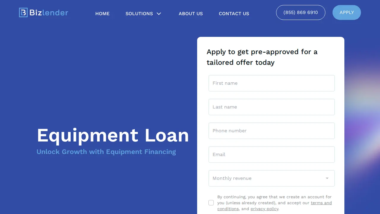 BizLender LLC page