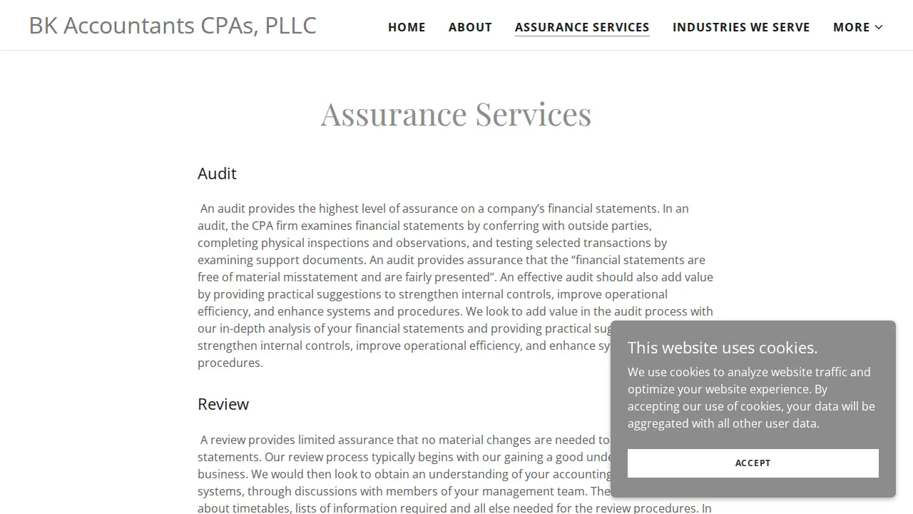 Bk Accountants page