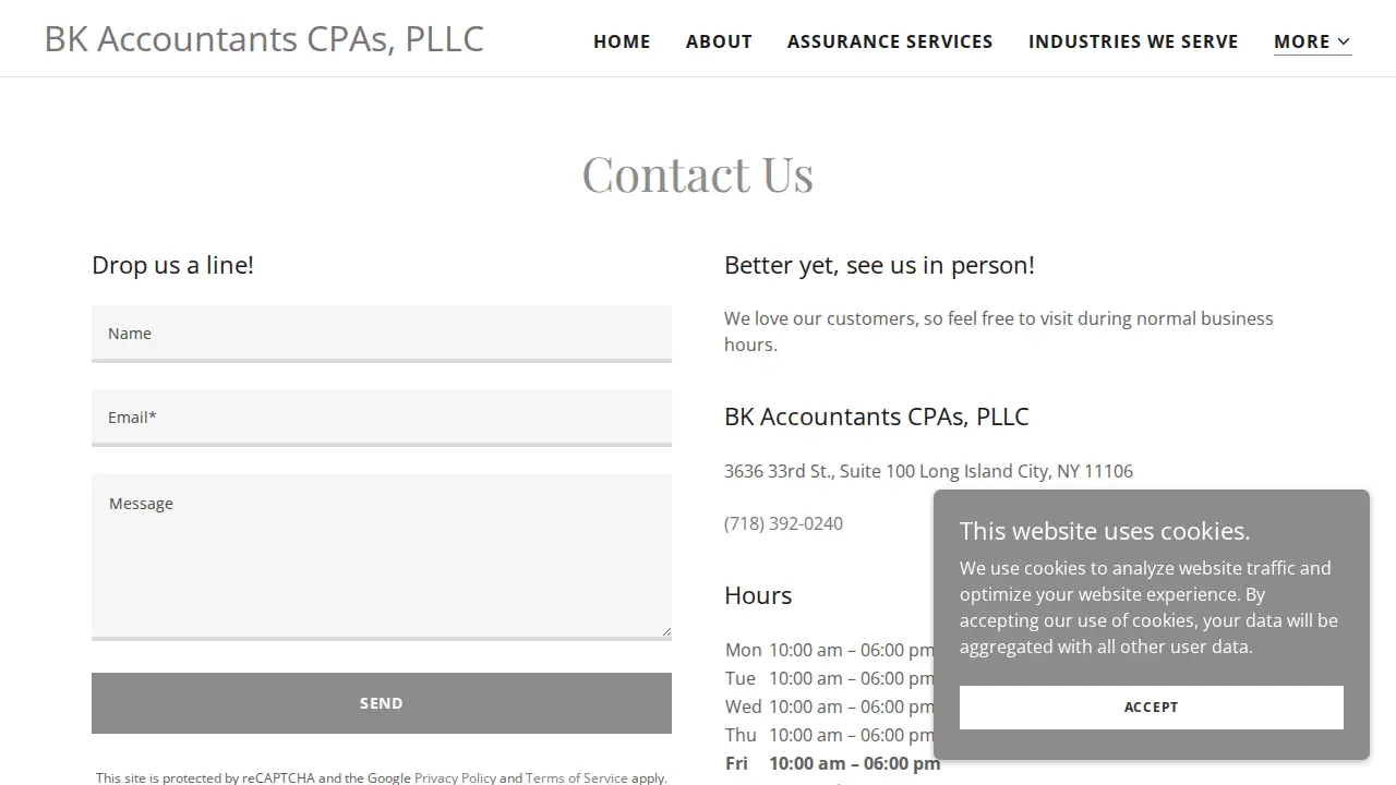 Bk Accountants page