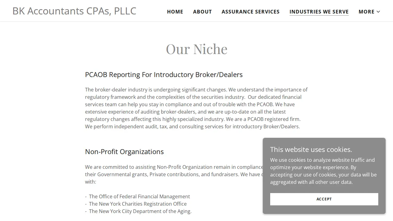 Bk Accountants page