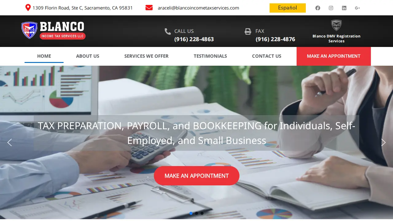 Blanco Income Tax Services LLC & Registration Services