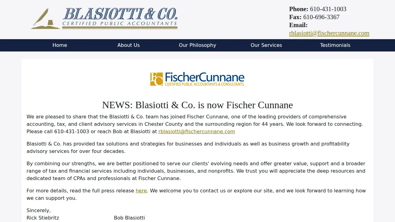Blasiotti & Co - CPA's page