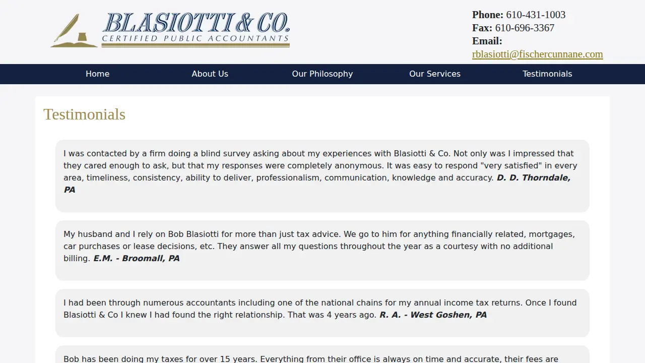 Blasiotti & Co - CPA's page