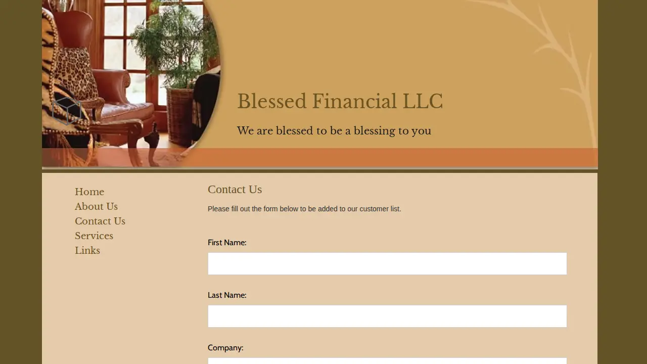Blessed Financial LLC page