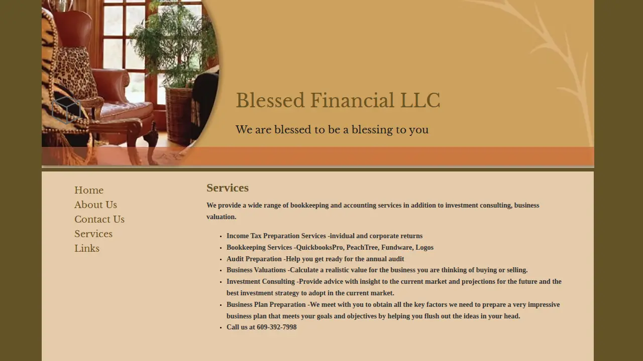 Blessed Financial LLC page
