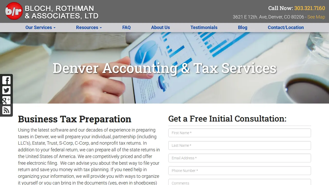 Bloch Rothman & Associates page