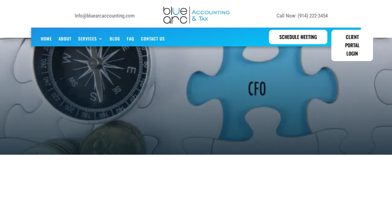 Blue Arc Accounting page