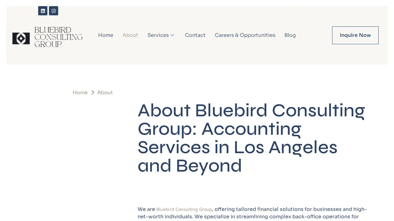 Bluebird Consulting Group LLC page